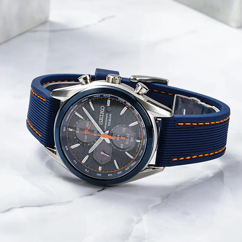 Seiko Solar Chronograph Black Dial Men’s Watch- SSC775P1